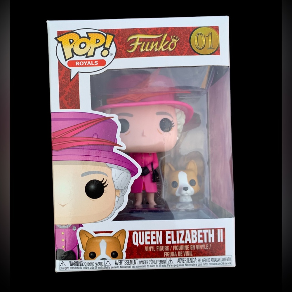 🇬🇧 New in Box 2018 Queen Elizabeth II & Corgi Funko Pop Royals British 🇬🇧